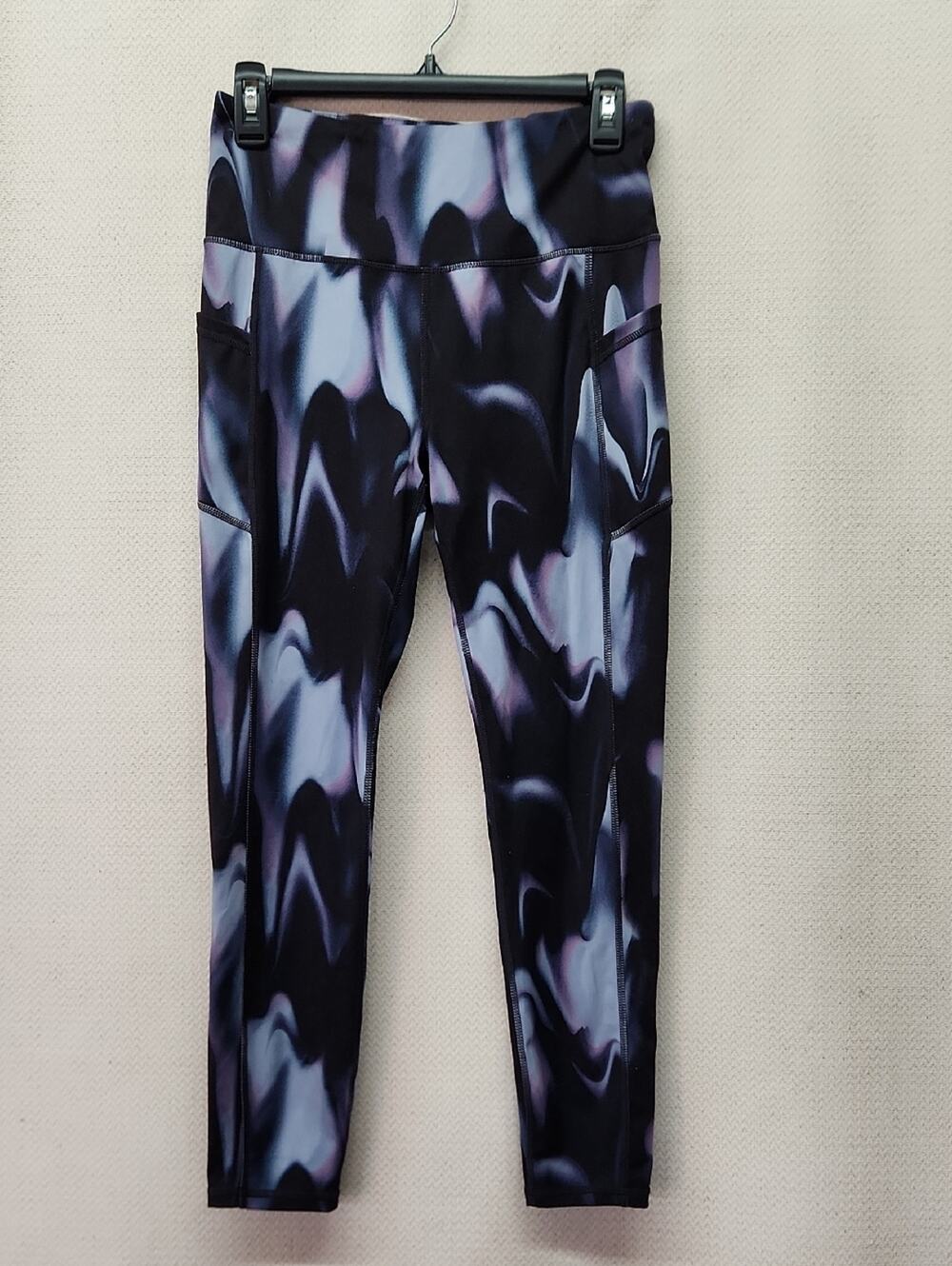 GAIAM Kids Purple & Black Swirl Active Leggings